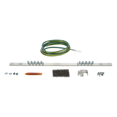 RGRKCBNJY - Kit de Puesta a Tierra / 6 AWG (16 mm²) / Barra 20 Orificios / Rack 19" / Jumper 2.44 m (8 ft) / HTAP