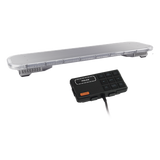 X75RB - Barra de luces LED / 46 pulgadas (3.83 pies) / 132 LEDs 3W / Rojo-Azul / Sirena y bocina integradas / -40°C a 70°C