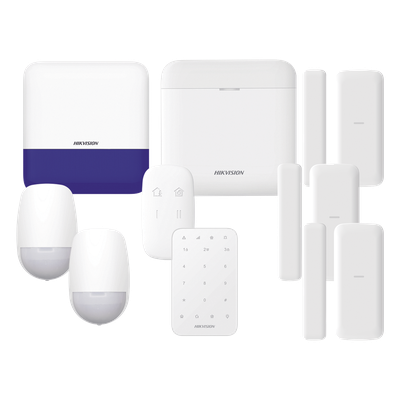 DS-PWA48-FULL-K - Kit de Alarma Inalámbrica / 48 Zonas / 6 Dispositivos Incluidos / 433 MHz / Batería de Respaldo 12 h / WiFi / IP65