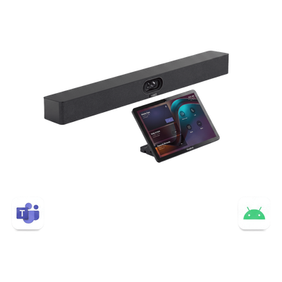 A40-031 - Barra de Videoconferencia / Dual Cámara 48 MP / 4K Ultra HD / Audio 8 Micrófonos MEMS / Android 13 / Wi-Fi 6 / Bluetooth 5.0 / Panel Touch
