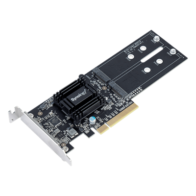 M2D18 - Tarjeta de Expansión M.2 / PCIe 2.0 x8 / NVMe y SATA SSD / 2 Ranuras M-key / Perfil Bajo y Altura Completa / 2.3 x 7.1 x 0.7 pulgadas