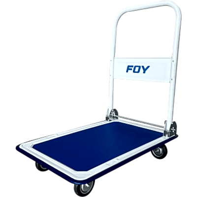 SYS-CPL-F30 - Carro Plataforma Plegable / Capacidad 300 kg / Acero Reforzado / Ruedas TPR 5" / Mango Retráctil / Superficie Antideslizante