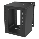 SR-1916-GAP-V4 - Gabinete de Pared Abatible / Rack 19" 16U / Cristal Templado / Carga 70 kg / Ventilación Opcional