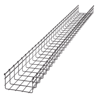 CH-105-200EZ - Charola tipo malla / 105 mm peralte / 200 mm ancho / 3 m tramo / 334 cables Cat6 / Electro zinc