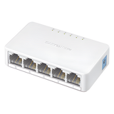 MS105 - Mercusys MS105 dispositivo de redes No administrado Fast Ethernet (10/100) Blanco, Bidireccional completo (Full duplex)