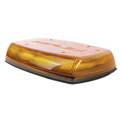 X5580-AA - Mini Barra de Luces LED / 18 LEDs Ámbar / 18 Patrones de Destello / IP65 / 12-24 VCC / 35 W / -30°C a 50°C