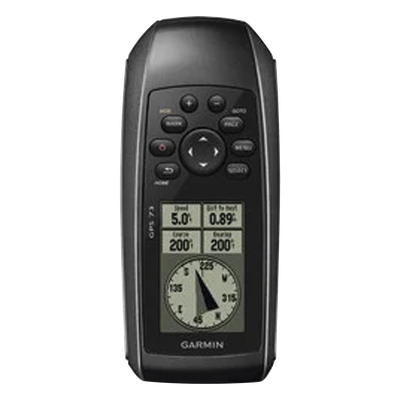 10-01504-00 - GPSMAP 73 Portátil / Pantalla LCD 4 Niveles de Gris / Resolución 128 x 160 Píxeles / Autonomía +18 Horas / Resistencia al Agua IPX7 / Receptor de Alta Sensibilidad / 1000 Waypoints / 100 Tracks / Flotante / Calendario de Caza y