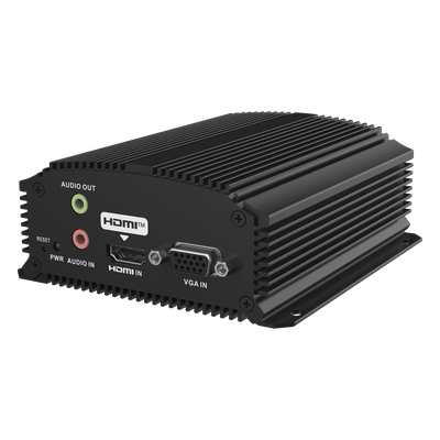 DS-6701HTHI-4K(B) - Codificador de Vídeo IP / 4K / H.265 / Entrada HDMI y VGA / Audio / RS-485 / Micro SD 128 GB