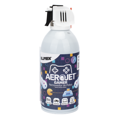 AEROJET-GAMER - Removedor de Polvo / Válvula 360° / 90 PSI / 300 ml / Sin CFCs ni HCFCs