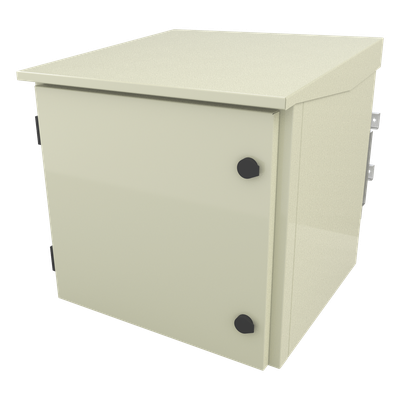 LP-FORTE-09U-R2 - Gabinete Exterior / Rack 19" 9U / Ventiladores con Termostato / 4 Salidas NEMA 5-15R 10A / Poste Torre Pared