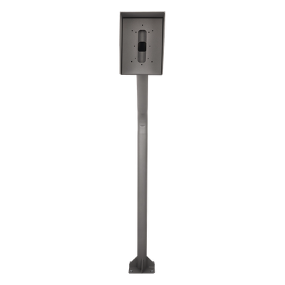 POSTEINT-KIT - Poste Industrial para Portero IP / Altura Ajustable 1.21 m (3.97 ft) / Acero Calibre 11 / Pintura Electrostática Gris / Anclaje Incluido