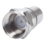 TT-CON-537 - Conector F Macho / Plegable con PIN / Cable RG-6 / Cuerpo Bronce Niquelado / Contacto Oro / Aislante Teflón