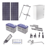 KIT-SL-60W - Kit de energía solar para alumbrado de 60 W