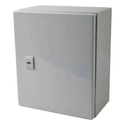 PST-2530-15A - Gabinete de Acero IP66 / IK10 / 250 x 300 x 150 mm / Carga 30 kg / Placa Montaje 200 x 265 mm / Cerradura con Llave