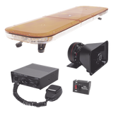 X67AKIT - Kit de Señalización LED / Barra 64 LEDs Hyperlux / 13 Patrones Programables / Sirena 100W / Bocina 100W 8 Ohm / Controlador SW99