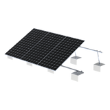 VEKTOR21 - Sistema de Montaje Solar / Aluminio AL6005-T5 / Ángulo Ajustable 10°-30° / Techos Planos / Torque 11-13 Nm / Patas Frontales Ajustables