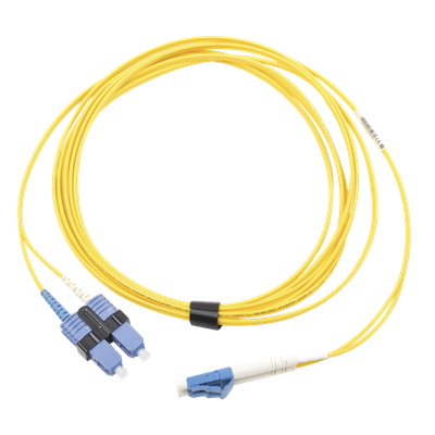 FJ2-LCUSCUL-07 - Jumper de Fibra Óptica Monomodo / LC/UPC-SC/UPC Duplex / OS2 / OFNR / 7 m (22.97 ft) / Amarillo