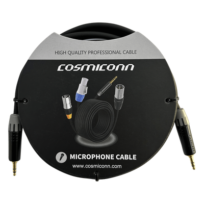 CMC220AS-TP-TP-2-BG1 - Cable de Audio 3.5mm a 3.5mm / Conectores MTP3C-BG Negros / 2m (6.56 ft) / OFC / Doble Blindaje