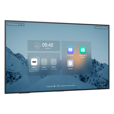 MD-75 - Pantalla Profesional para Videoconferencia / 75 pulgadas / 4K UHD IPS 10-bit / Wi-Fi 6 / Bluetooth 5.1 / Android 13 / Gestión Centralizada