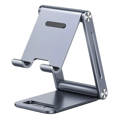 80708 - Soporte para Teléfono Celular / Aluminio / Ajustable / Plegable / 4.7'' a 7.9'' / Antideslizante