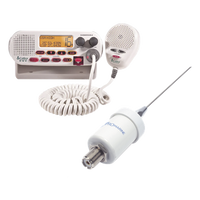 MRF45D/KIT1600 - Kit de radio marina VHF / 25 W / Antena acero inoxidable / Cable 4.5 m (14.8 ft) / Montaje en L