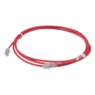 UTP28X7RD - Cable de Parcheo UTP / Cat6A / 28AWG / CM-LSZH / 2.13 m (7 ft) / Rojo