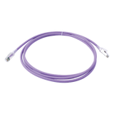 ZM6A-S07-08B - Patch Cord Cat6A S/FTP / CM-LS0H / 2.13 m (7 ft) / Blindaje 360° / Alta Densidad / Violeta