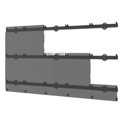 LEDUNVS-5X5 - Sistema de Montaje para Videowall LED / 5x5 Paneles / Carga 284.1 kg (625 lb) / Ajuste de Precisión Dual / Aluminio Anodizado / Hasta 135" 3.05 x 1.69 m (10 x 5.5 ft)