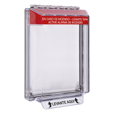 STI-14020FR-ES - Cubierta Protectora / Policarbonato Transparente / Bajo Perfil ADA / Notificación 105 dB / UV Estabilizado / -40 a 121°C (-40 a 250°F)