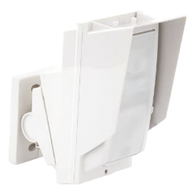 HX80N - Detector PIR Exterior / 24 m (78.7 ft) de Alcance / 180° Giro Horizontal / IP65 / 18 Zonas de Detección / Montaje a 3 m (9.8 ft)