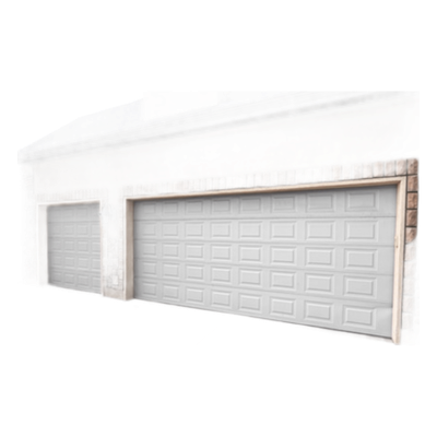 SECGAR128SC - Sección para Puerta de Garage / Panel Calibre 26 / Relleno Poliuretano 43 mm / Densidad 45 kg/m³ / Aislamiento Térmico y Acústico / Estilo Americano