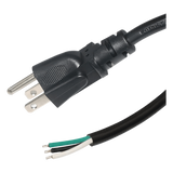 ACCORDP1.8M - Cable de Alimentación AC / 120-240 Vca / 1.8 m (5.91 ft) / 3 Fases / 18 AWG / Clavija Tipo B / Puntas Libres
