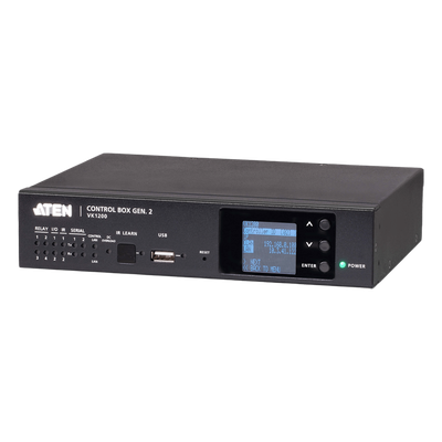 VK1200 - Sistema de Control Compacto / CPU Cuatro Núcleos / 1 GB RAM / LAN Dual Aislada / Resolución 1920x1200 / 10 Usuarios Simultáneos / 1U