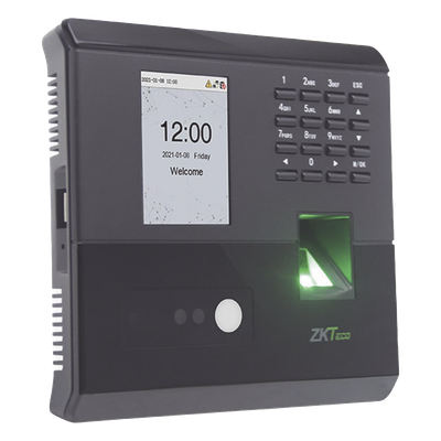 MB10V - Terminal Biométrica Facial y Huella / 100 Rostros / 500 Huellas / Visible Light / TCP/IP / ADMS / BioTimePro