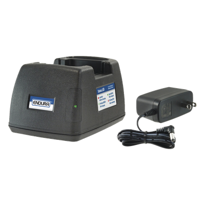 PP-C-EP450 - Cargador de escritorio rápido / 100-240V CA / Li-Ion y Li-Po / LED indicador 80%-100% / 1.6 cavidades / Compatible múltiples series Motorola