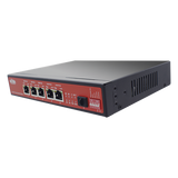 WI-PS306GF-UPS-15A-V2 - Controlador Solar con Switch PoE Industrial / 1 Puerto 802.3bt 90W / 2 Puertos 802.3af/at 30W / 2 Puertos PoE Pasivo 24/48 Vcc 24W / Puerto SFP / 15A / Entrada 45 Vcc