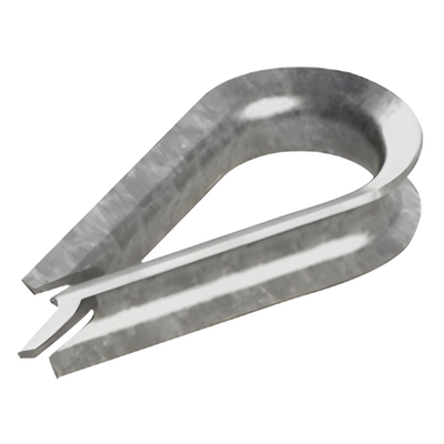 CUELLO-14LS - Guardacabos/cuello 1/4" acero con electro galvanizado.