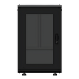 LES-60-60-18UG - Gabinete Rack 19 Pulgadas / 18U / Piso / Puerta Cristal Templado / Acero Cal. 16-18-20 / 750 kg (1653.5 lb) / 60x93x46 cm (23.6x36.6x18.1 in)