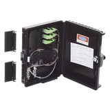 LP-FAT08 - Caja de Empalme para Fibra Óptica / 24 Fusiones / IP65 / Splitter 1x8 SC/APC / 12 Puertos Drop / -40°C a +85°C