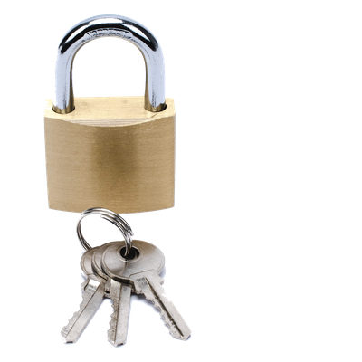 PST-A010-03 - Candado de Seguridad / Cuerpo Latón 40 x 40 mm / Perno Doble Sujeción / Argolla 6.2 mm / 3 Llaves / 560 gr