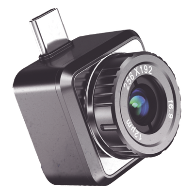 HM-TJ32-7RF-MINI2PLUSV2 - Cámara Termográfica para Smartphone / 256 × 192 / SuperIR / Enfoque Manual / -20°C a 400°C / ±2°C / USB-C y Lightning / IP40
