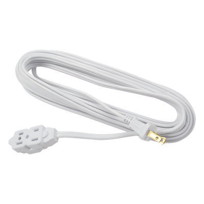 SYS-136144 - Extensión Eléctrica Doméstica de 6 metros / 127 V CA 8 A Máximo / Color Blanco.