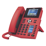 X5U-R - Teléfono IP Empresarial con Estándares Europeos, 16 lineas SIP con pantalla LCD de 3.5" a color, 6 teclas DSS/BLF, puertos Gigabit, IPv6, Opus y conferencia de 3 vías, PoE/DC (incluye fuente).