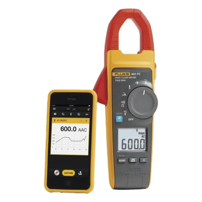 FLUKE-902FC - Pinza Amperimétrica / RMS Verdadero / 600A CA / Temperatura -10°C a 400°C / Capacitancia 1000µF / Inalámbrico / CAT III 600V CAT IV 300V
