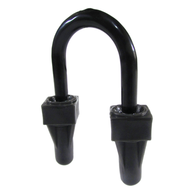 AU-100-PC - Abrazadera U / Pata Larga / Recubrimiento PVC 40 mils / Tubo 3/4" (19 mm) / Acero Galvanizado / UL 203 / NEMA RN-1 / IK09