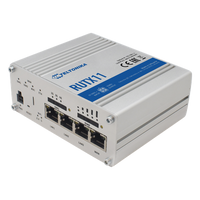 RUTX11 - Router Industrial LTE 4.5G Cat 6 / 300 Mbps / WiFi 5 Dual Band / 4 Puertos Gigabit / Doble SIM / GNSS / PoE / -40°C a 75°C