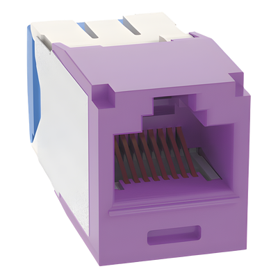 CJ6X88TGVL - Jack RJ45 / Cat 6A / UTP / Sin herramienta de impacto / 22-26 AWG / Violeta