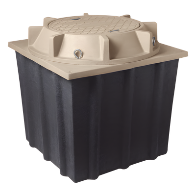 LP-MH-4X4X4 - Registro Manhole / 1.22 x 1.22 x 1.22 m (4 x 4 x 4 ft) / Concreto Polimérico y Fibra de Vidrio / 20 Toneladas / Uso Vehicular Pesado