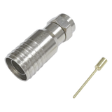 TT11-F03 - Conector F Macho / Plegable / 75 Ohm / Para Cable RG-11 / Rango -20°C a 80°C / Cuerpo Bronce-Niquelado