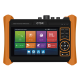 TPTURBO4KOTDR - Tester Multifunción OTDR / Alcance 150 km (492.1 ft) / Pantalla Táctil 5.4" / Soporte 4K/8K / PoE Integrado / Wi-Fi 2.4 GHz / HDMI/VGA